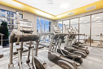 Well-equipped fitness center